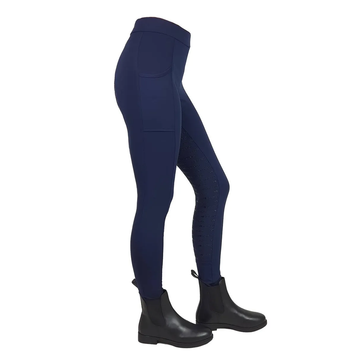 Бриджи HE Destiny с полной силиконовой леей темно-синие 38