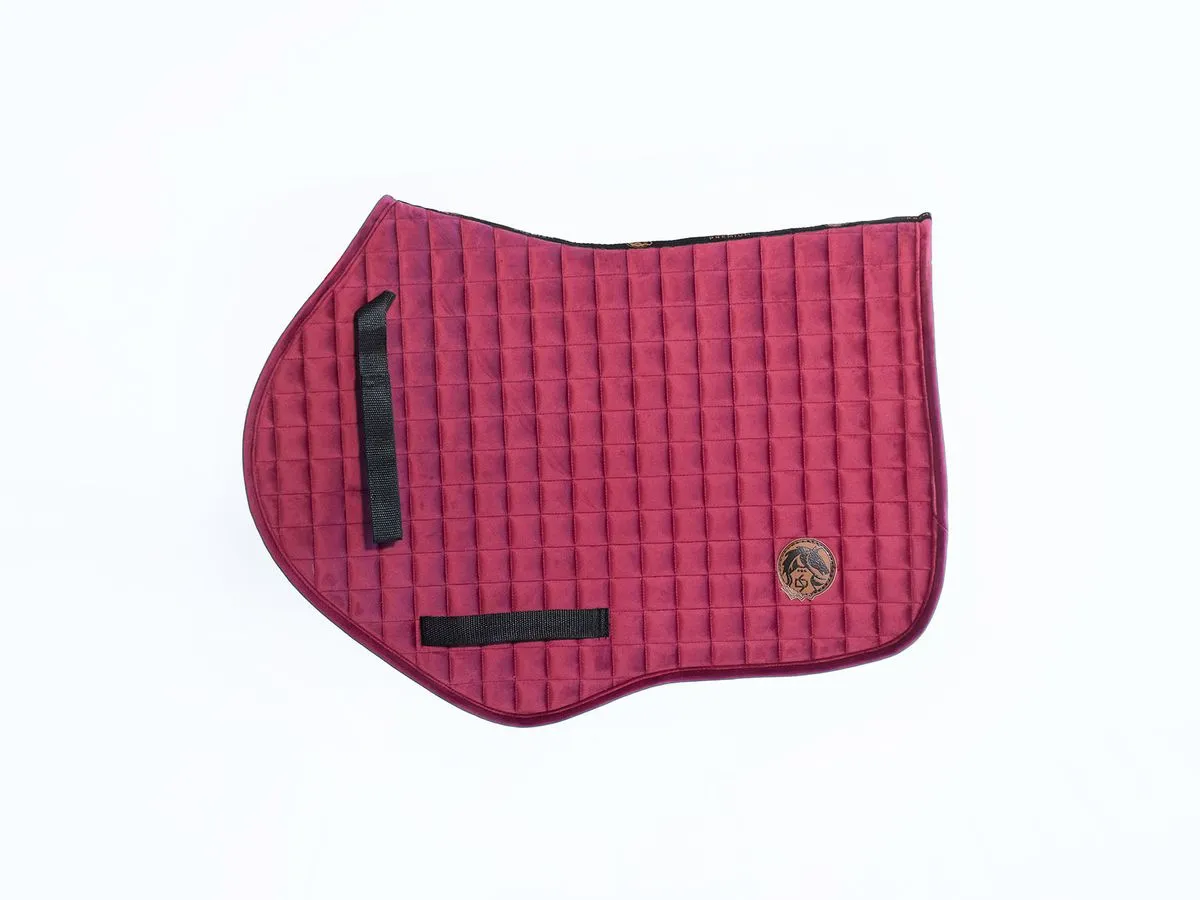 Вальтрап фигурный бордовый велюровый