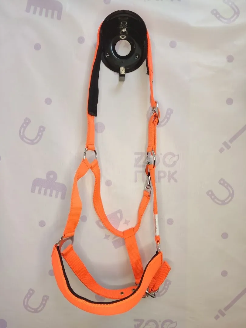 Недоуздок нейлон, неоновый, Cob, Оранжевый