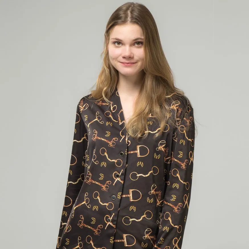 Пижама MAXI, принт тёмный трензель, размер 46