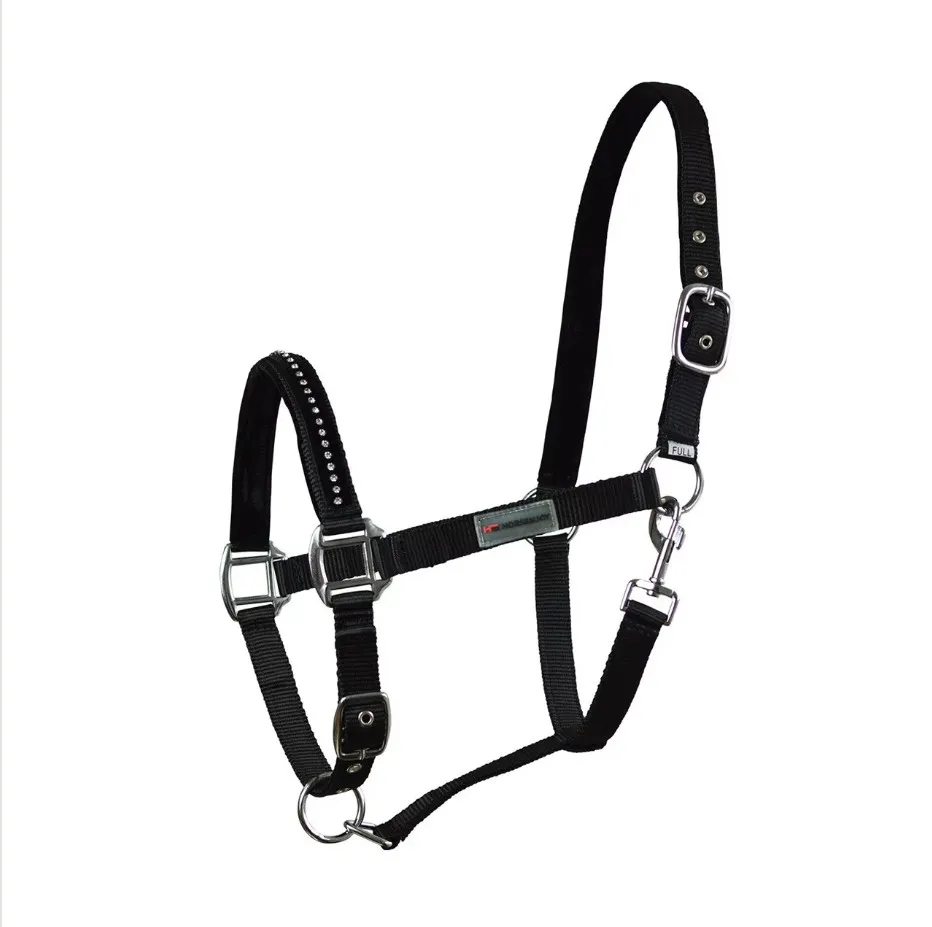 Недоуздок HE Horsenjoy Glitter чёрный Full