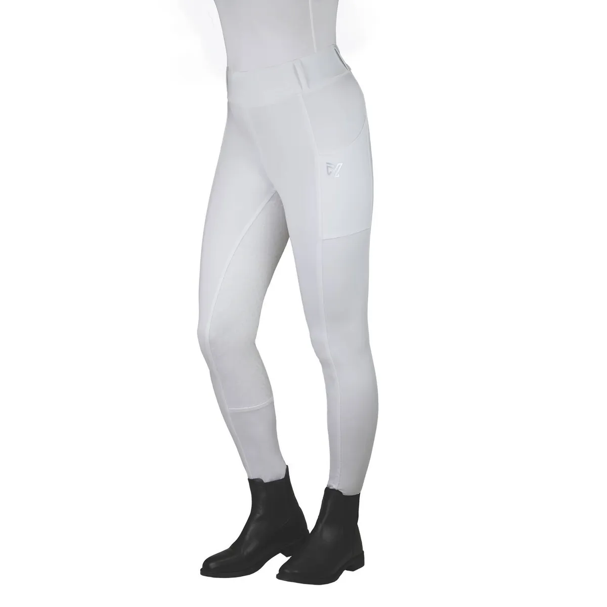 Бриджи York Nova с полной силиконовой леей белые 36