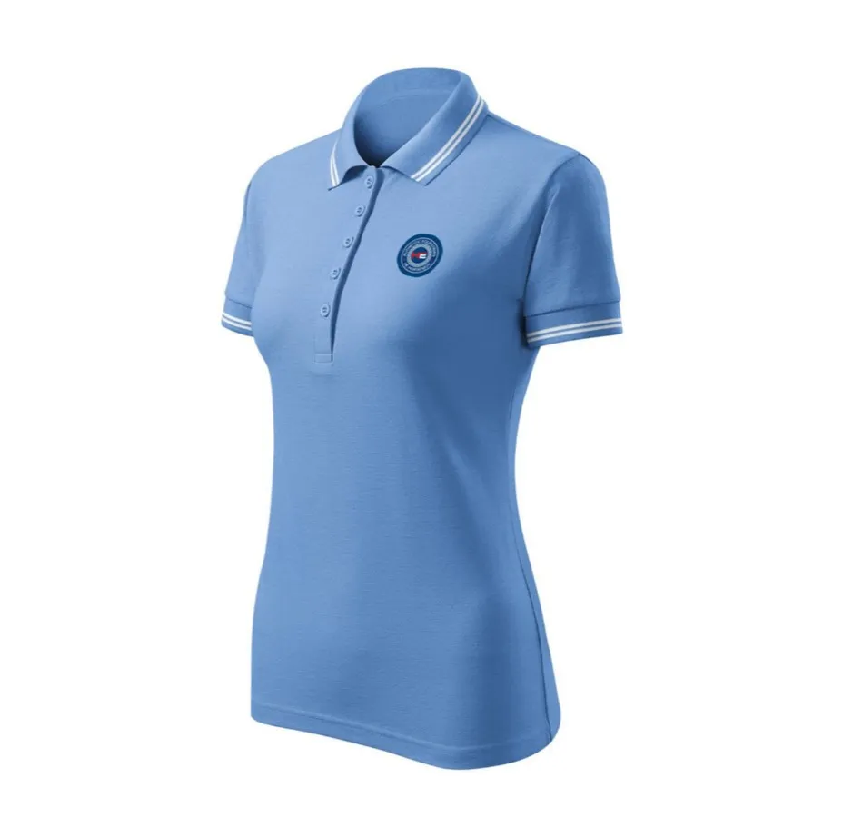 Рубашка-поло Horsenjoy Sport женская голубая, L