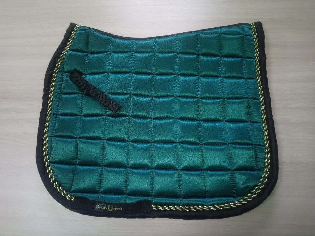 Комплект вальтрап и ушки Атлас, цвет Темно-зеленый