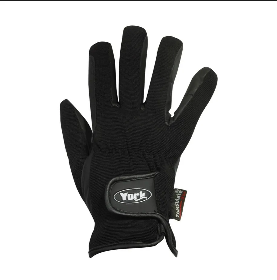 Перчатки York утепленные XS черные