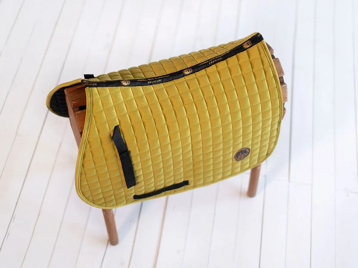 Вальтрап конкурный велюровый золотисто-оливковый