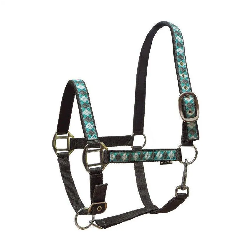 Недоуздок York Kimi бирюзово-серо-белый Full