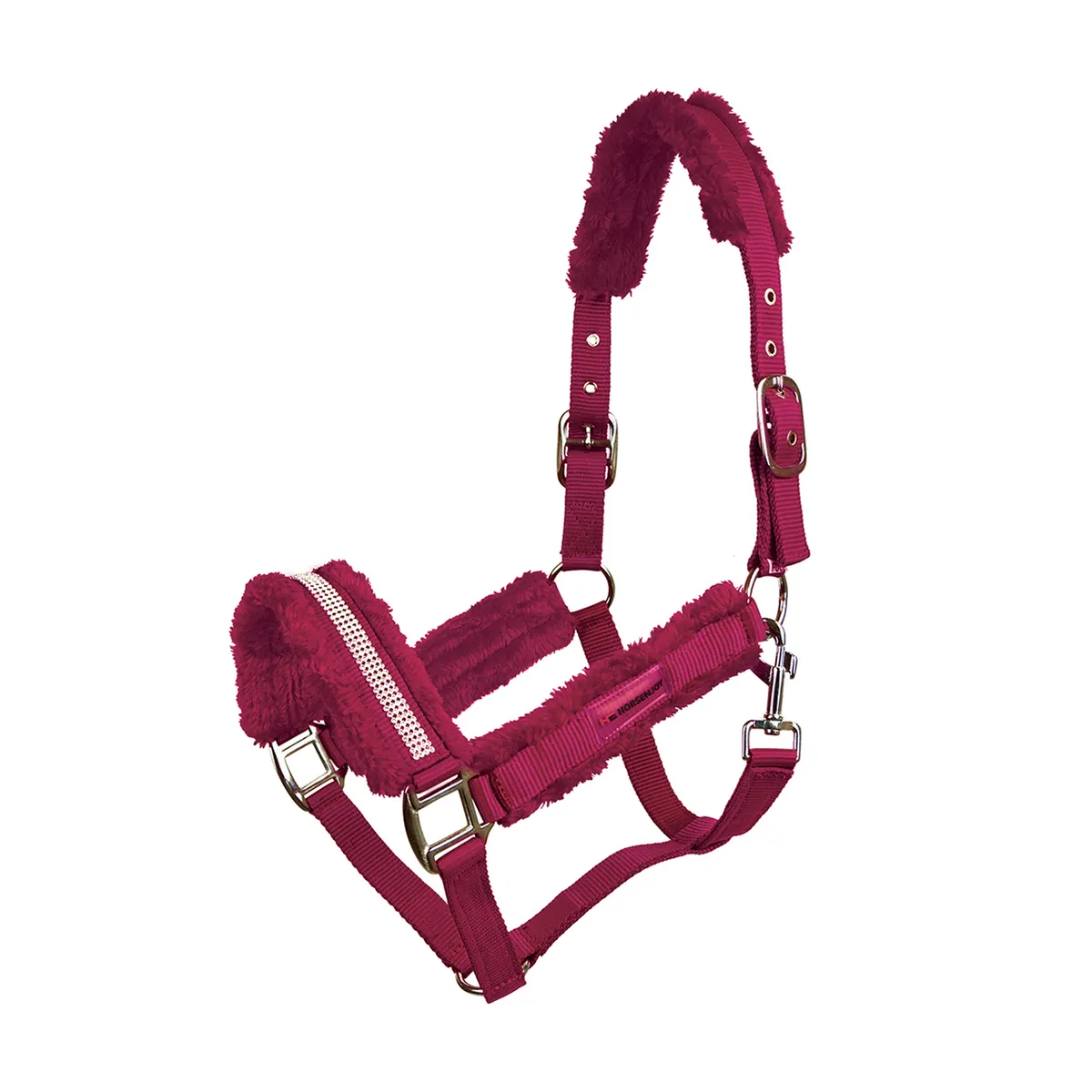 Недоуздок HE Diamond бордовый Pony