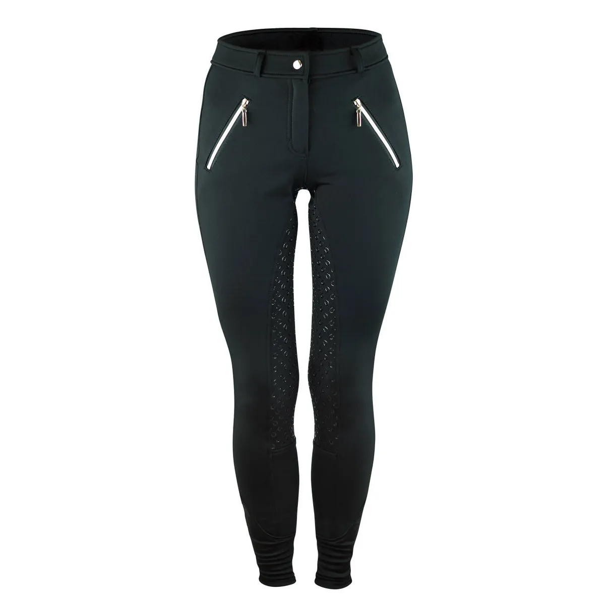 Бриджи York Frosty утепленные, с полной силиконовой леей 42 черные