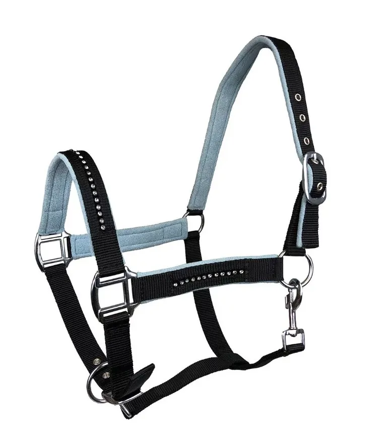 Недоуздок York Quartz черно-серый Cob