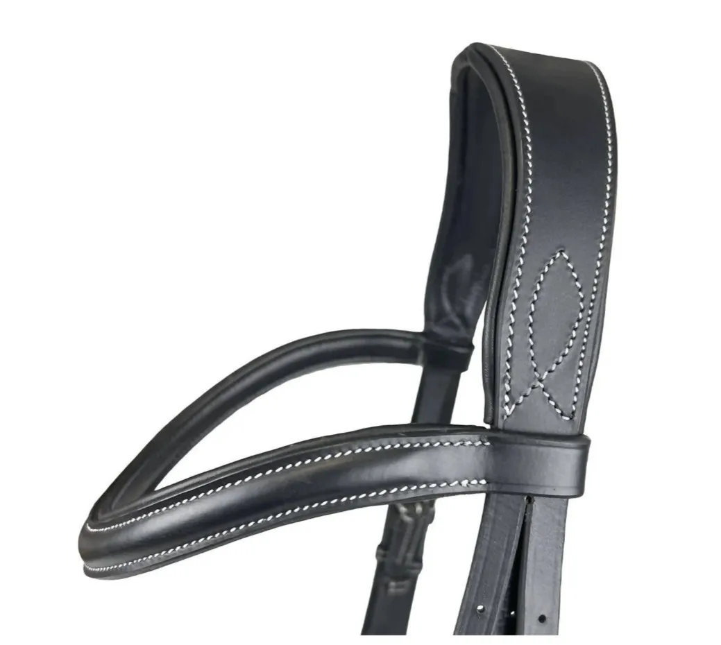 Уздечка Horsenjoy Anatomic анатомическая черная Cob