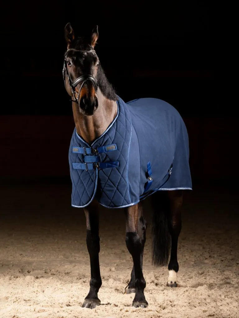 Попона флисовая Skin Logo, Синяя, размер 95