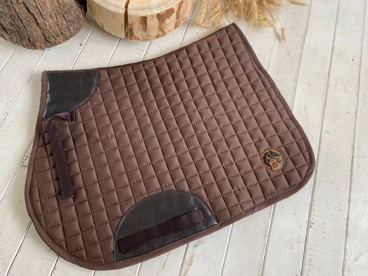 Вальтрап конкурный с кожаными вставками (коричневый)