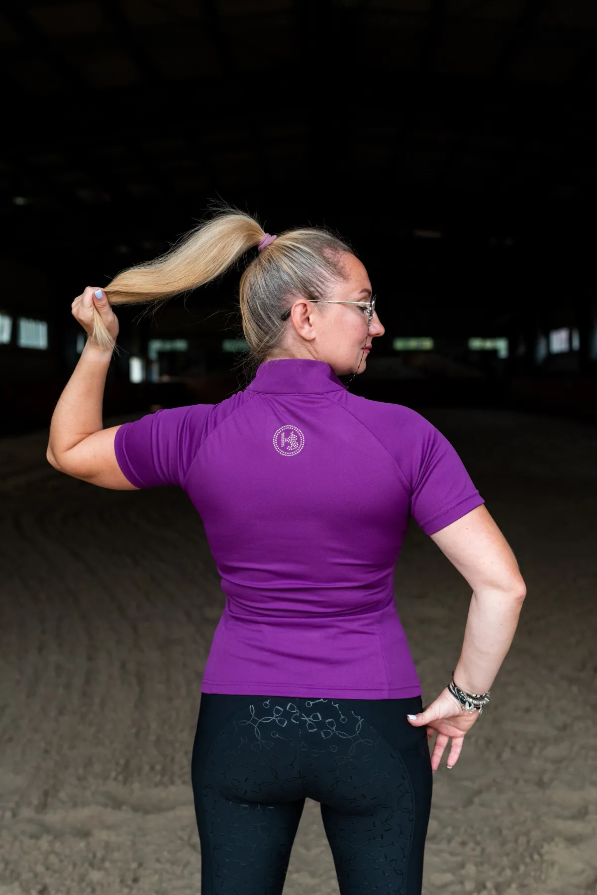 Поло из ложной сетки 