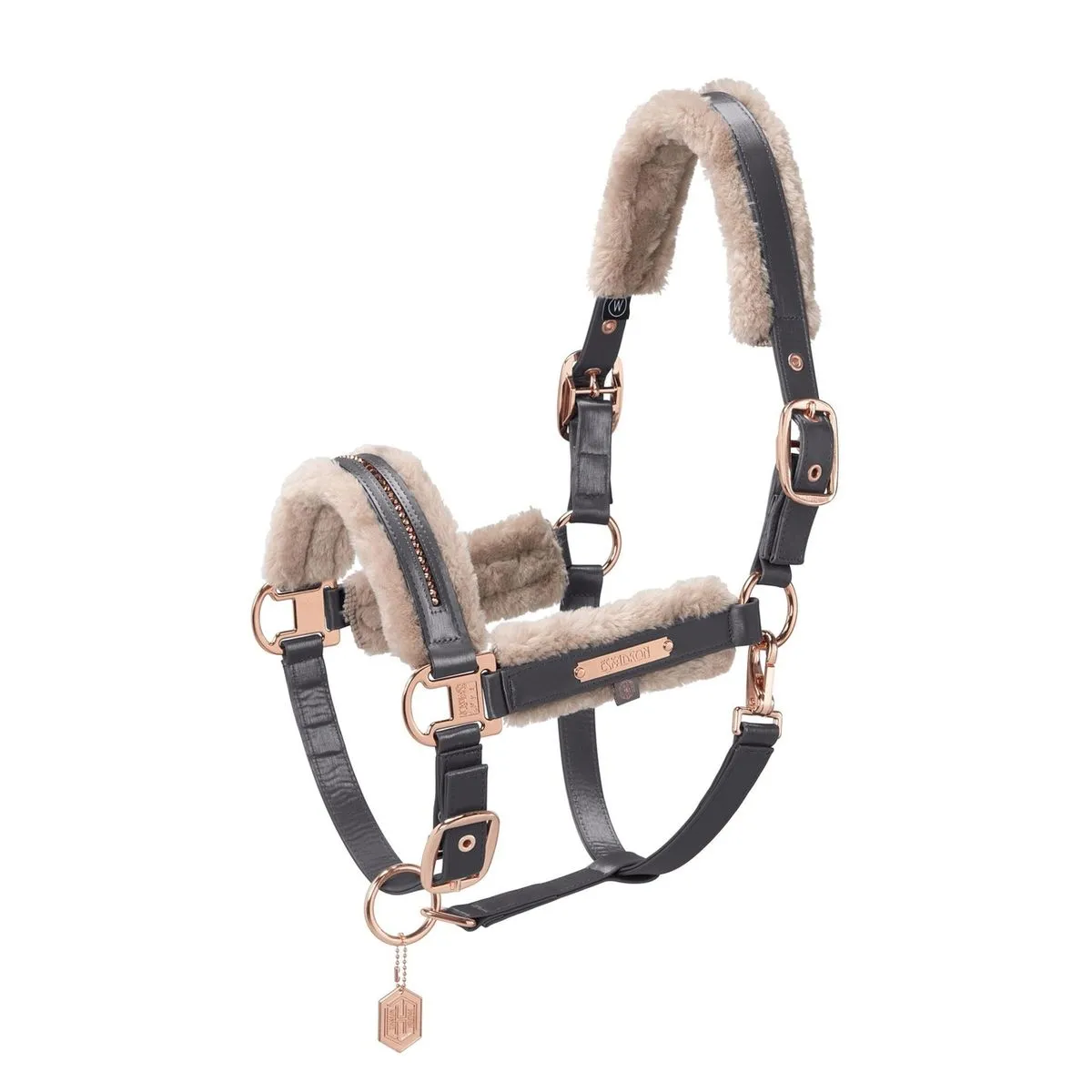 Недоуздок Eskadron, Серый с мехом