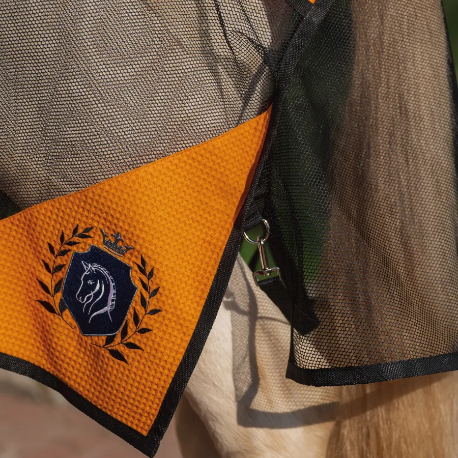 Попона антимоскитная FAVORITE HORSE Ultra-Light (оранжевая,155)