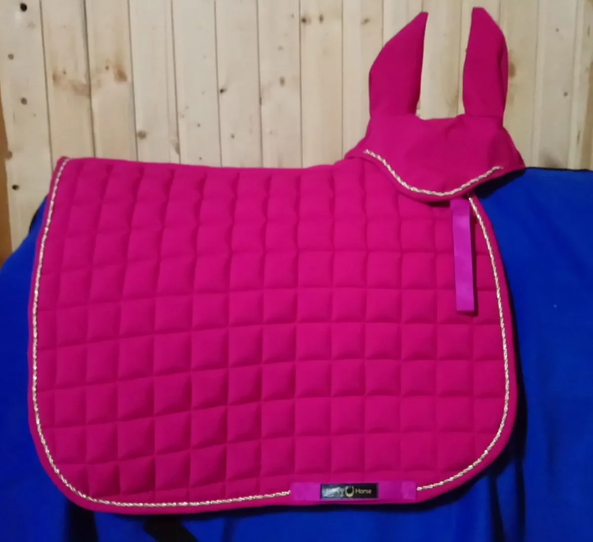 Комплект вальтрап и ушки, цвет Фуксия