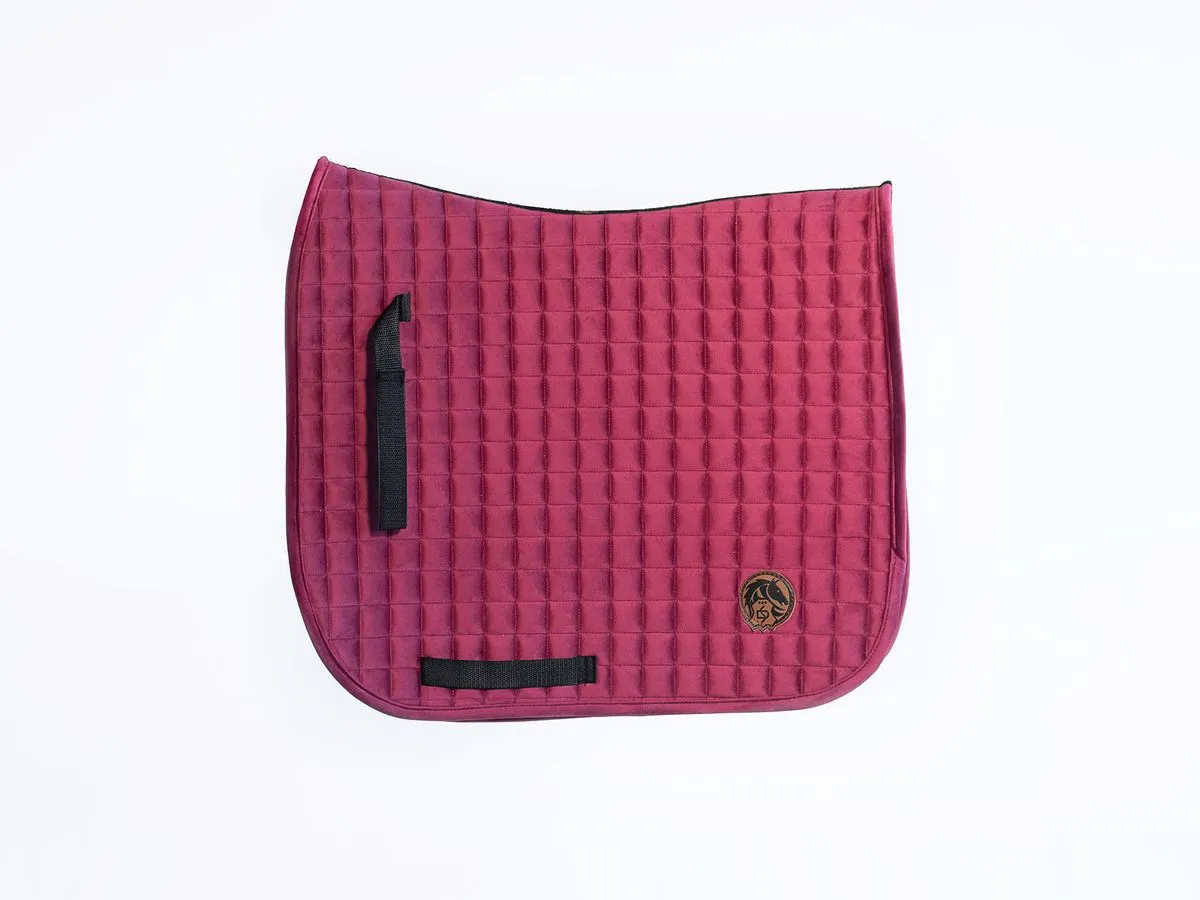 Вальтрап  выездковый бордовый велюровый 