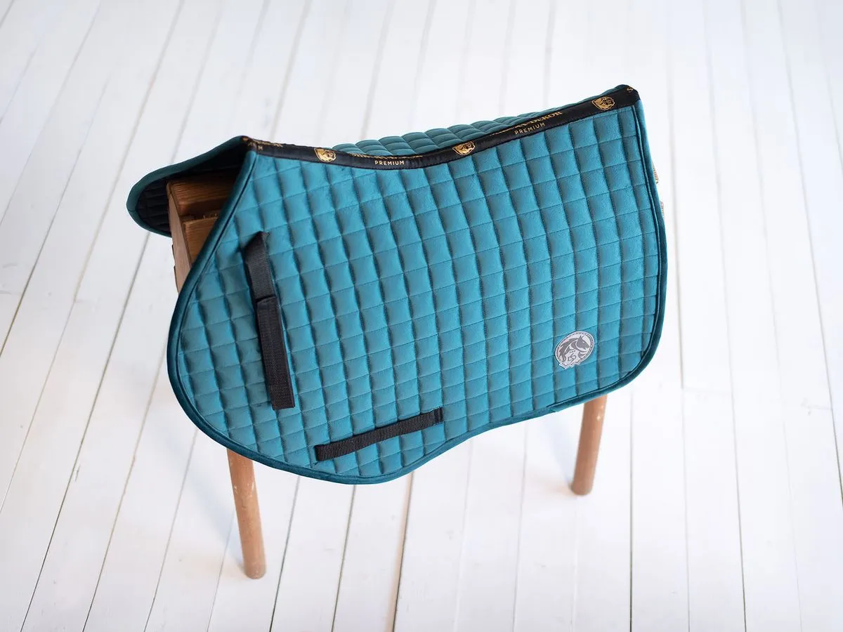 Вальтрап велюровый фигурный изумрудный