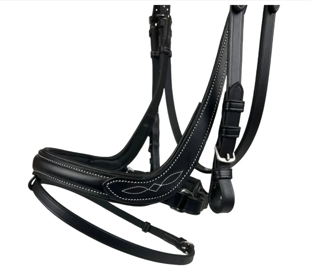 Уздечка Horsenjoy Anatomic анатомическая черная Cob