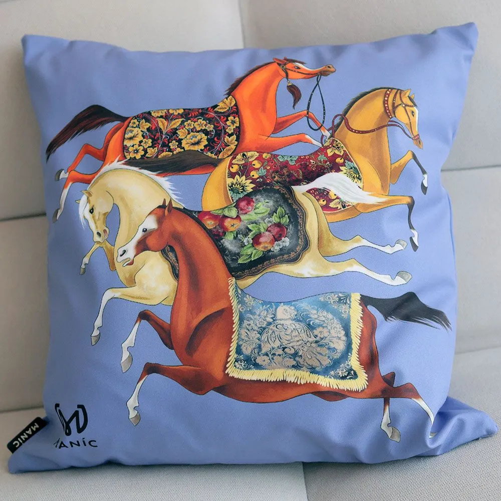 Подушка декоративная Синяя, MANIC