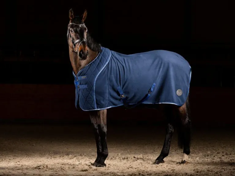 Попона флисовая Skin Logo, Синяя, размер 165