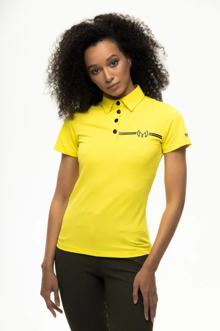 Поло Warm Autumn, Лимонный цвет, размер 42