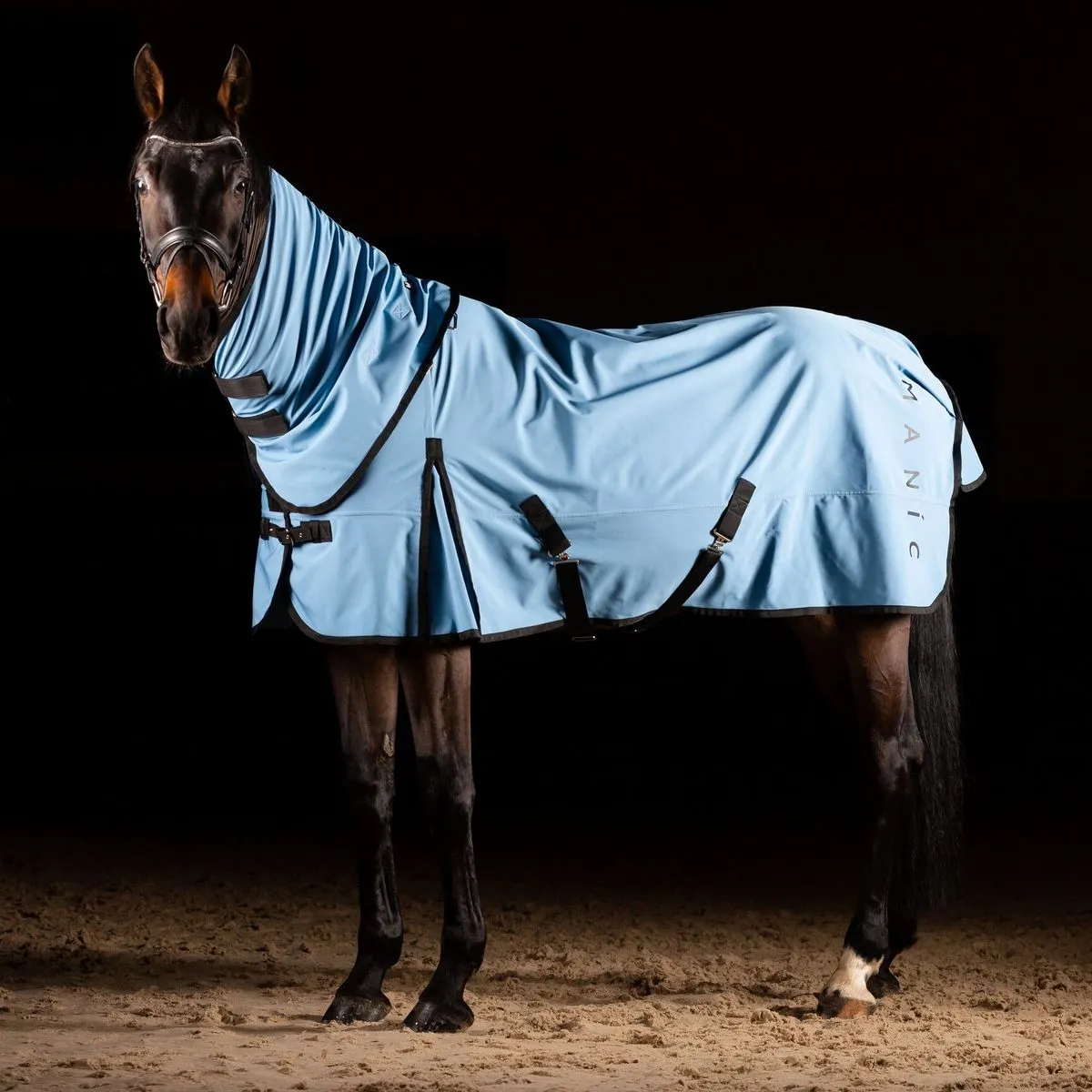 Попона Manic Gentle Touch SoftShell, Голубая, размер 145