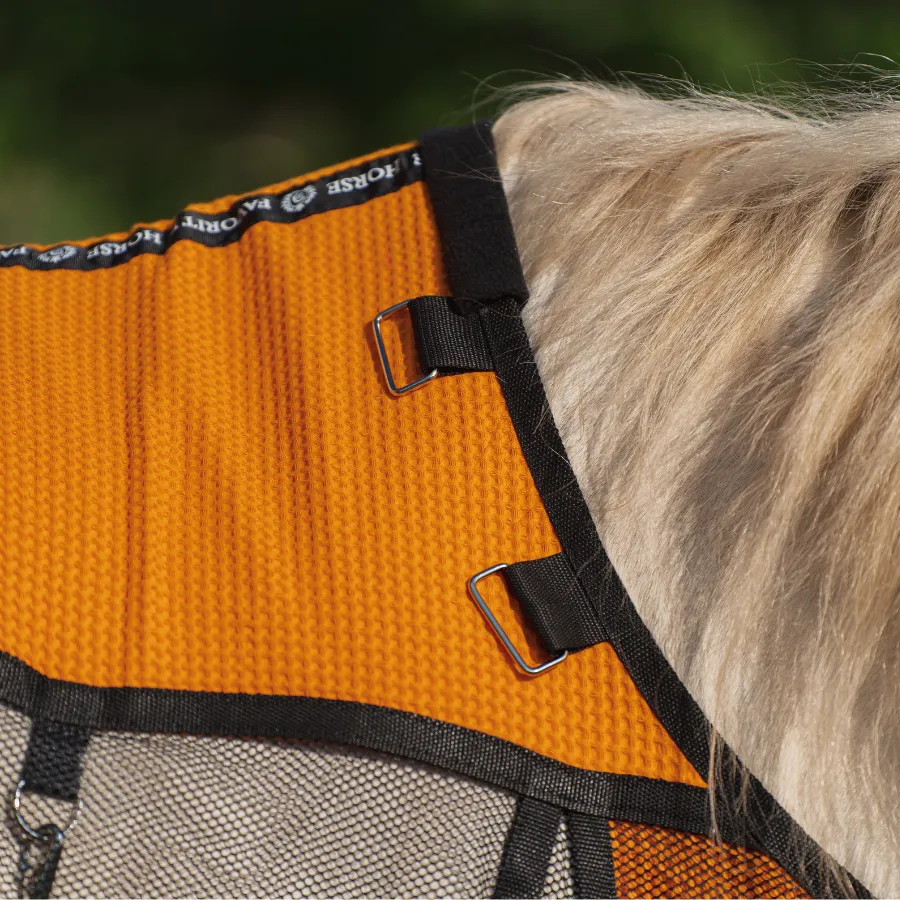 Попона антимоскитная FAVORITE HORSE Ultra-Light (оранжевая,155)