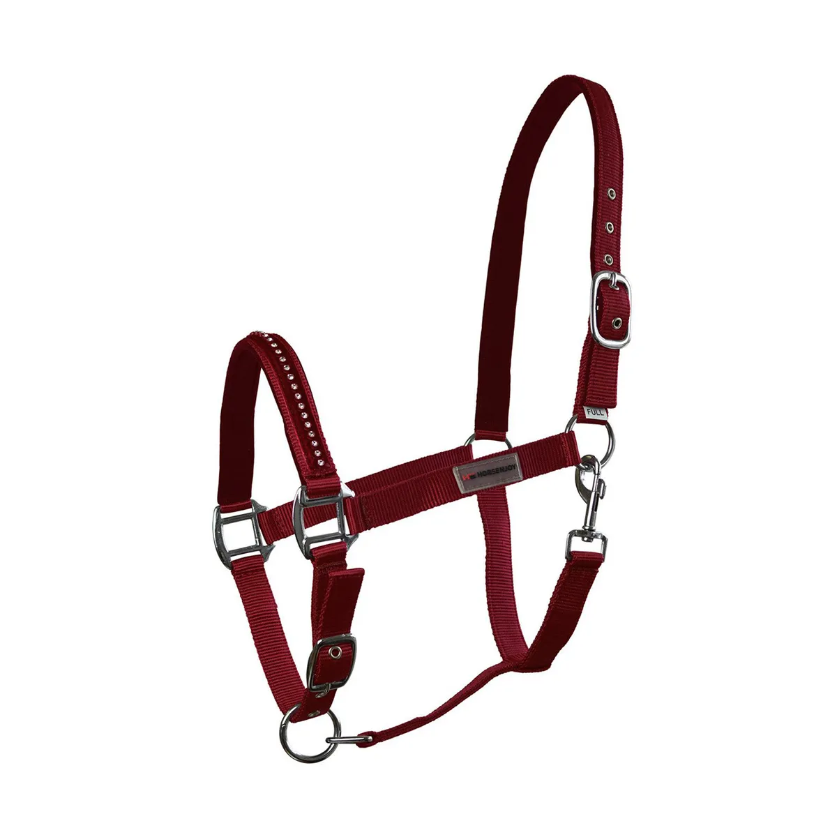 Недоуздок HE Horsenjoy Glitter бордовый Pony