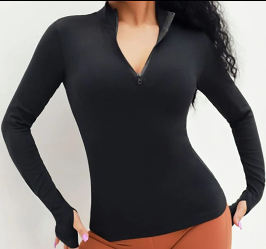 Водолазка с короткой молнией для верховой езды