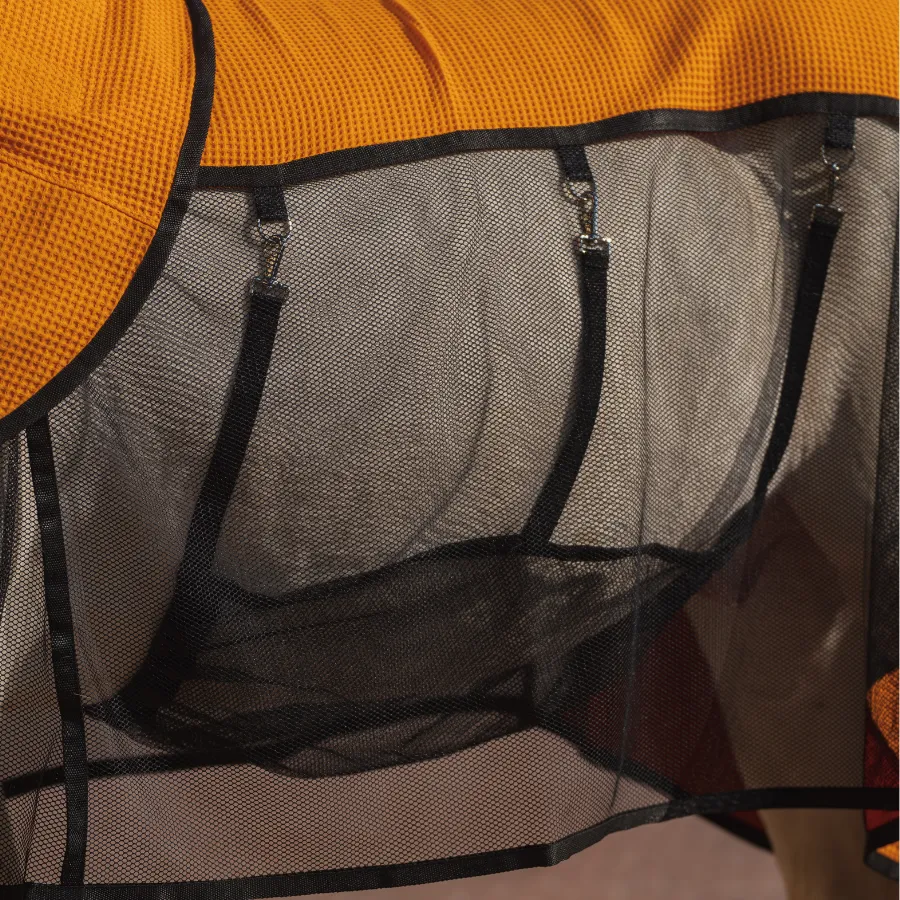 Попона антимоскитная FAVORITE HORSE Ultra-Light (оранжевая,155)