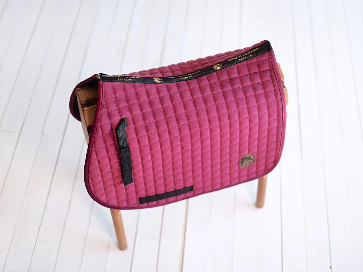 Вальтрап конкурный бордовый велюровый 