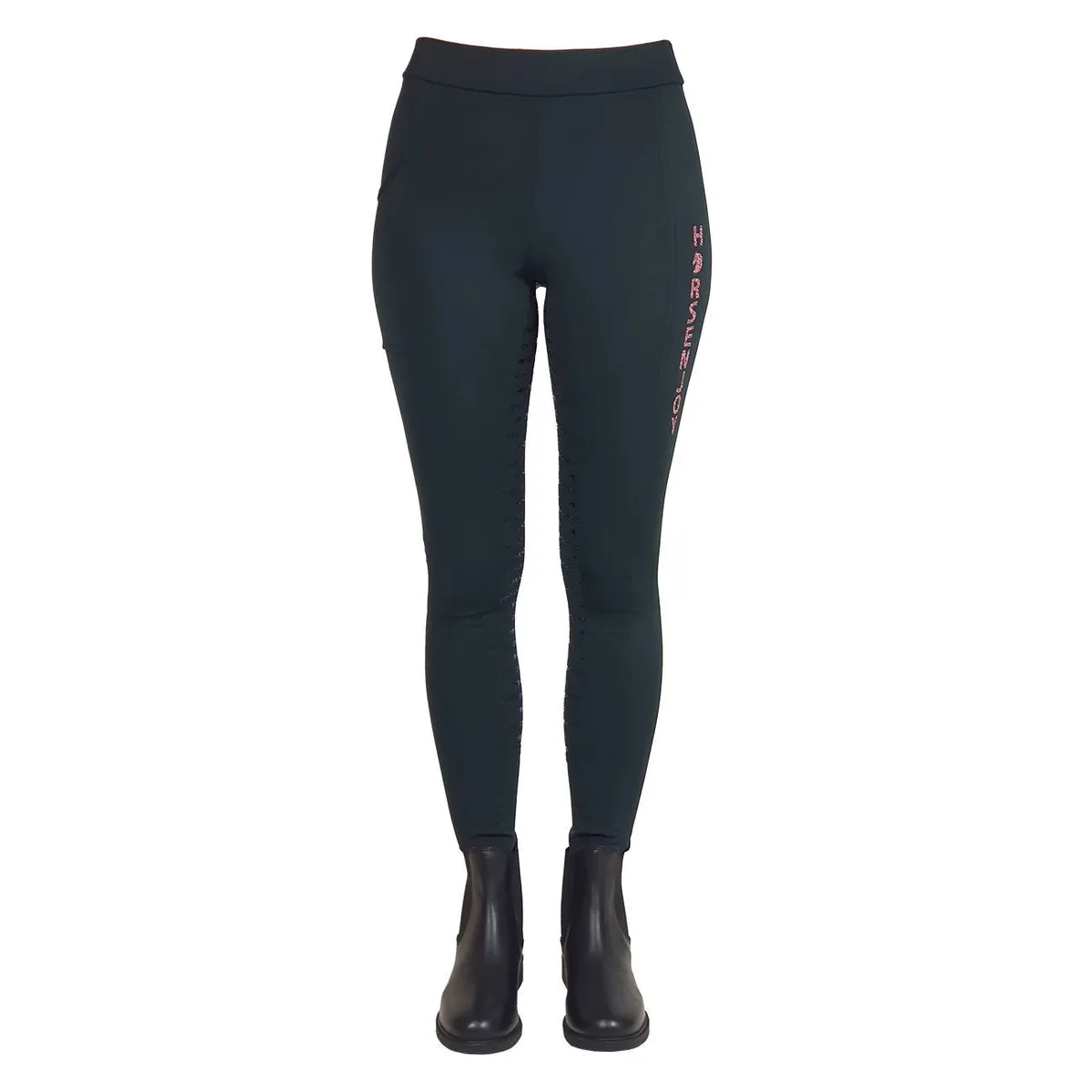 Бриджи HE Destiny с полной силиконовой леей черные 34