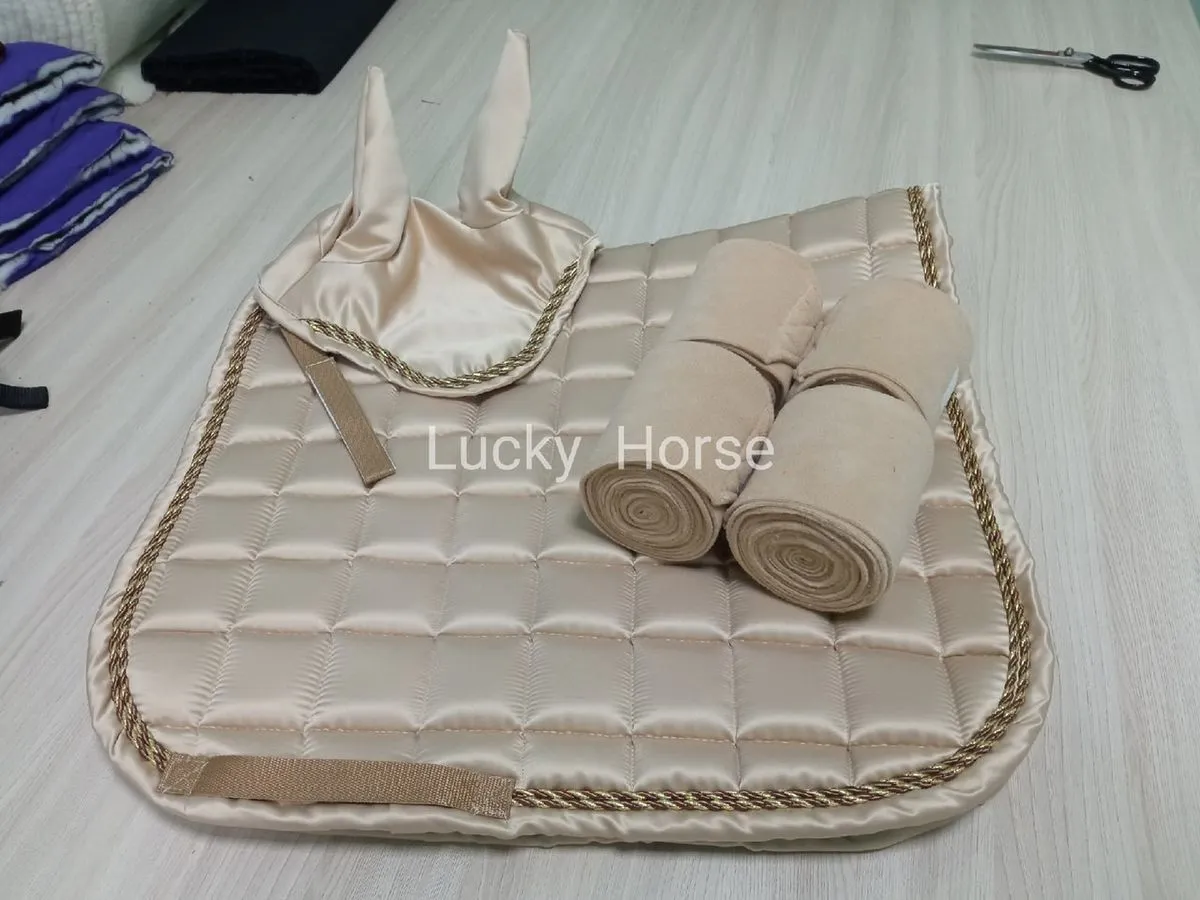 Комплект вальтрап, ушки и бинты Атлас, цвет Бежевый