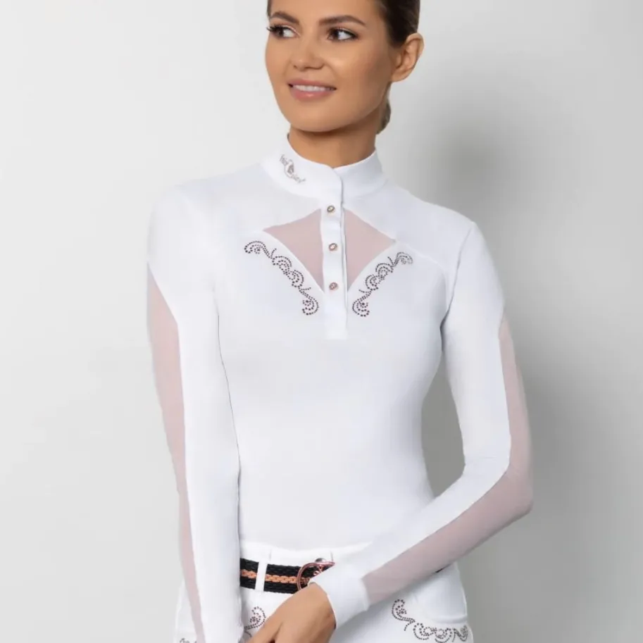 Блузка "CATHRINE ROSEGOLD LS" (36, Белый)