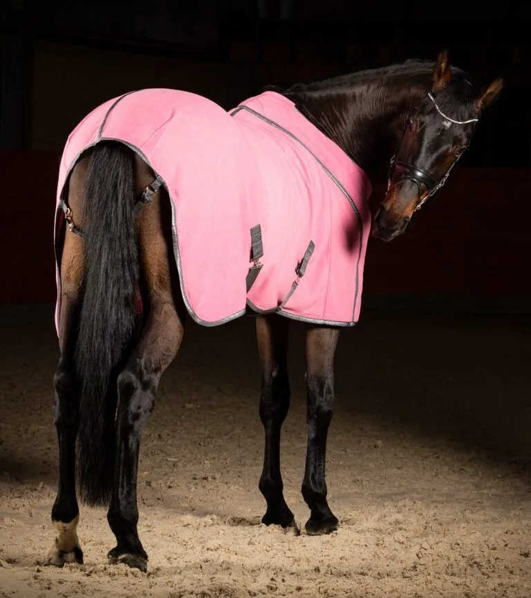 Попона флисовая Skin Logo, Розовая, размер 165