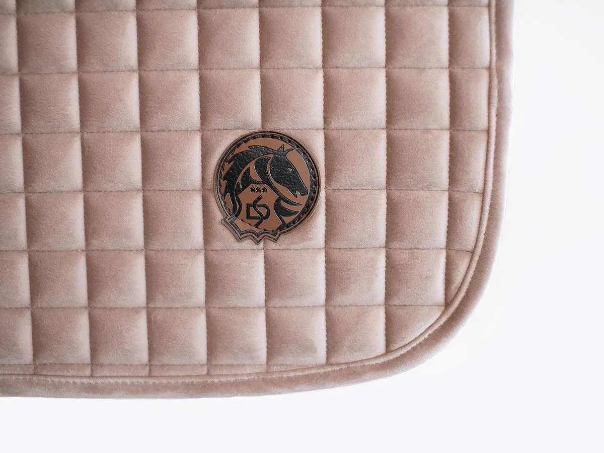 Вальтрап велюровый конкурный пудровый