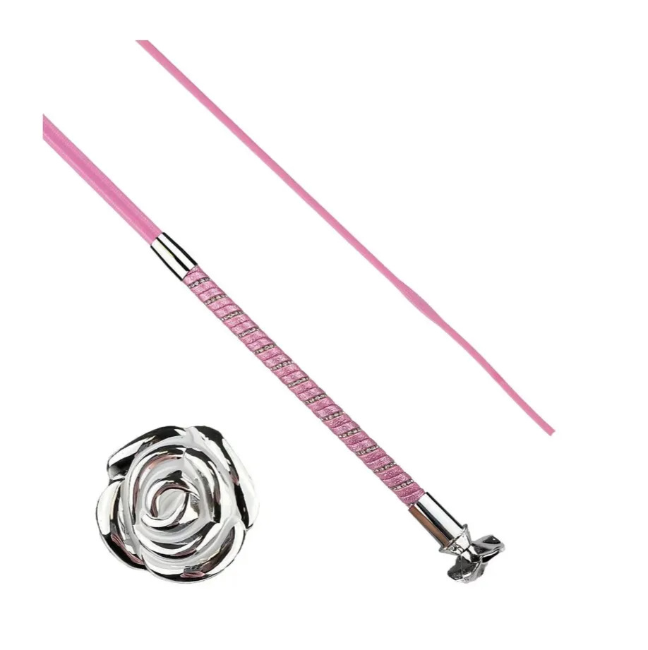 Хлыст Horsenjoy Rose выездковый розовый 110 см