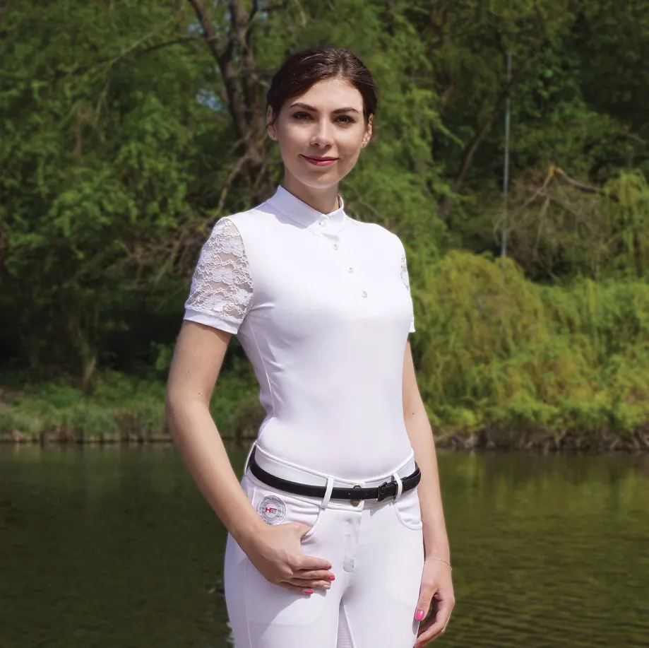Рубашка-поло женская HE Victoria белая 42