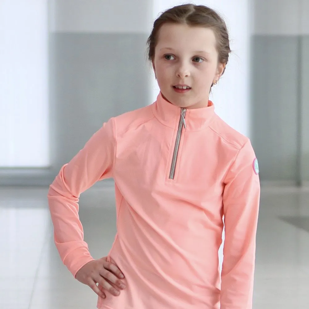 Водолазка детская с молнией MANIC, Персиковая, размер 146-152