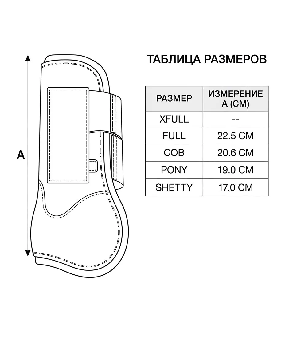 Ногавки Базик HorsePlanet (Черный, Cob)