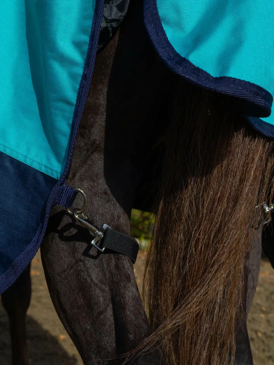 Дождевая попона Комфорт HorsePlanet (125, Голубой)