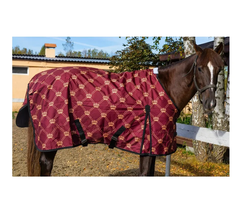 Дождевая попона Краун HorsePlanet 100г (Бургунди, 125)
