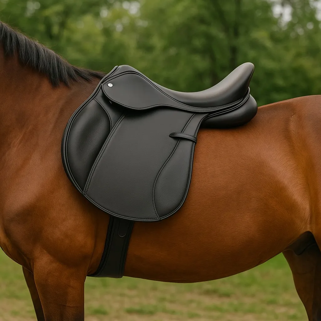 Седло троеборное Эль Монте HorsePlanet (18, Черный)