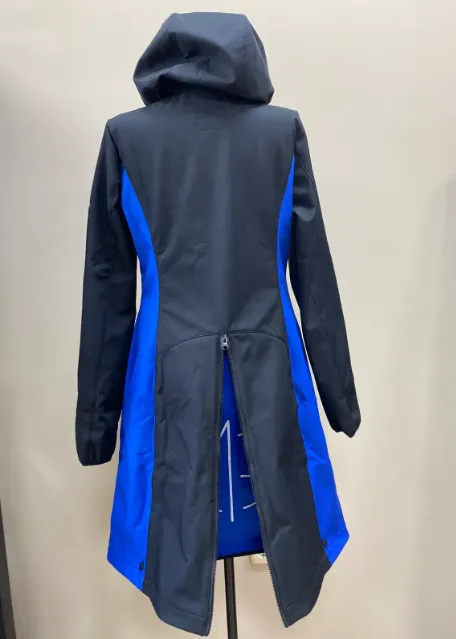 Плащ SOFTSHELL Premium  (черный с синим)